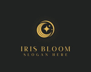 Iris - Cosmic Astrology Moon logo design