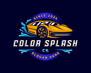 Auto Detailing Car Wash logo design