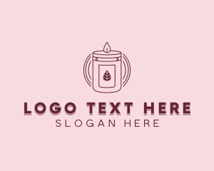 Handmade - Scented Candle Home Decor logo design