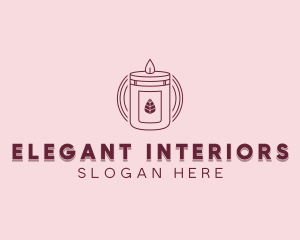 Scented Candle Home Decor logo design