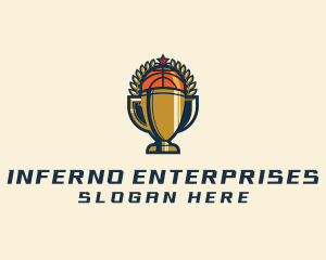 Basketball Tournament Trophy logo design