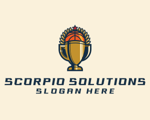 Basketball Tournament Cups logo design