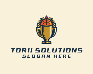 Basketball Tournament Cups logo design