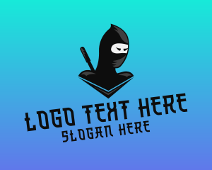 Ninjutsu - Gaming Ninja Character logo design