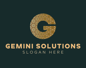 Gold Luxury Letter G logo design