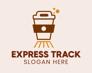 Train - Coffee Cafe Train logo design