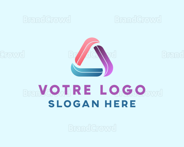 Colorful Triangle Cycle Logo