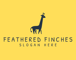 Wildlife Giraffe Animal logo design