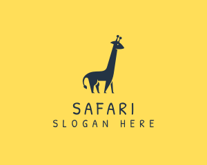 Wildlife Giraffe Animal logo design