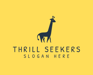 Wildlife Giraffe Animal logo design