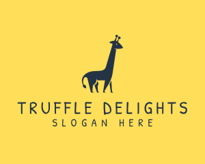 Wildlife Giraffe Animal logo design