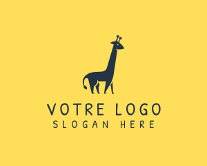 Wildlife Giraffe Animal logo design