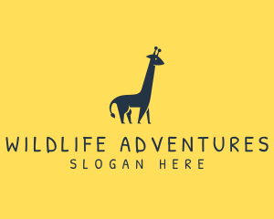 Wildlife Giraffe Animal logo design