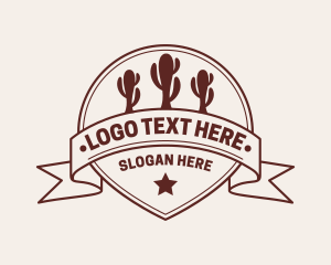 Food Hub - Western Cactus Saloon logo design