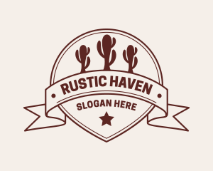 Western Cactus Saloon logo design