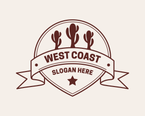 Western Cactus Saloon logo design