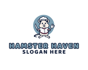 Hamster - Rat Chef Restaurant logo design