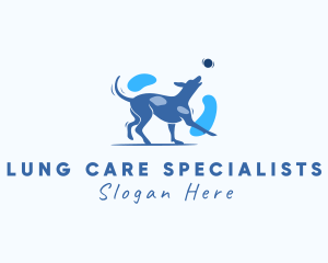 Playing Dog Pet  logo design