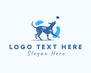 Pet Care - Playing Dog Pet logo design