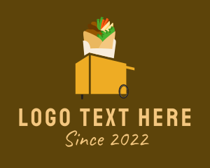 Food Delivery - Taco Sandwich Food Cart logo design