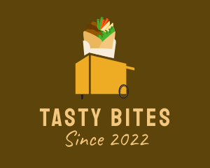 Delicious - Taco Sandwich Food Cart logo design