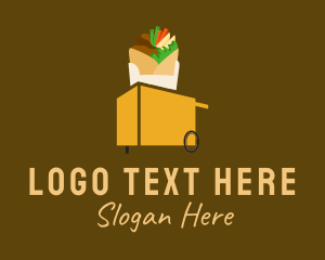 Taco Sandwich Food Cart Logo