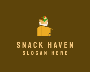 Taco Sandwich Food Cart logo design