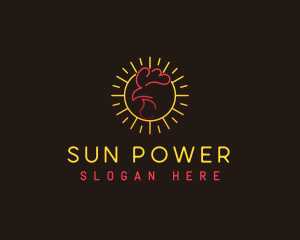 Sun Chicken Farm logo design