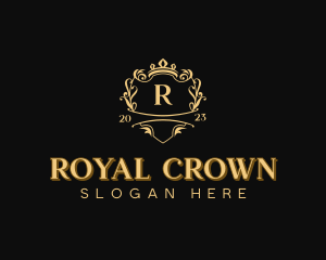 Royal Beauty Salon Shield logo design