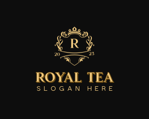 Royal Beauty Salon Shield logo design