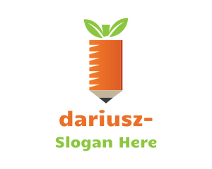 Early Learning - Vegetable Carrot Pencil logo design