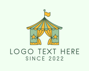Event Space Rental - Carnival Tent Circus logo design