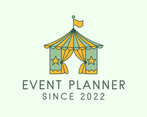 Indoor Playground - Carnival Tent Circus logo design