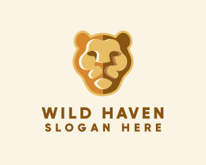 Wild Lioness Face logo design