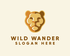 Wild Lioness Face logo design