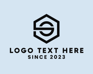 Hexagon Letter S Contractor  Logo