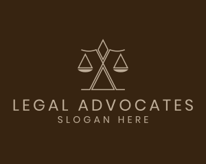 Justice Scale Law Firm logo design