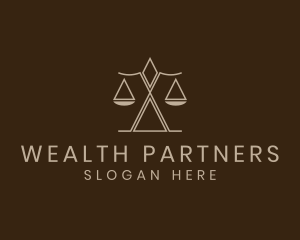 Justice Scale Law Firm logo design