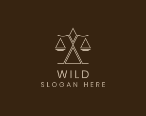 Court - Justice Scale Law Firm logo design