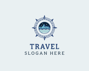 Travel Compass Expedition logo design