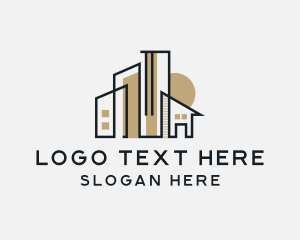 Land Developer - Architecture Building Structure logo design