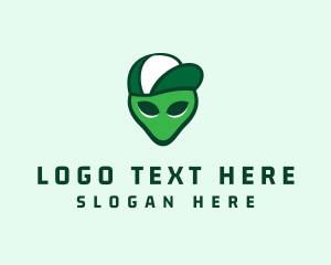 Geek - Alien Cap Hat logo design