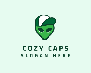 Alien Cap Hat logo design