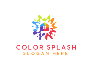 Paint Renovation House logo design