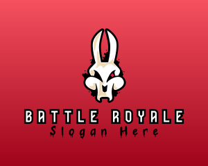 Fortnite - Graffiti Skeleton Gaming Rabbit logo design