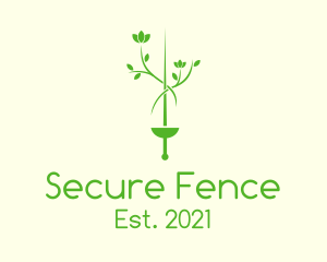 Fencing - Fencing Sword Plant logo design