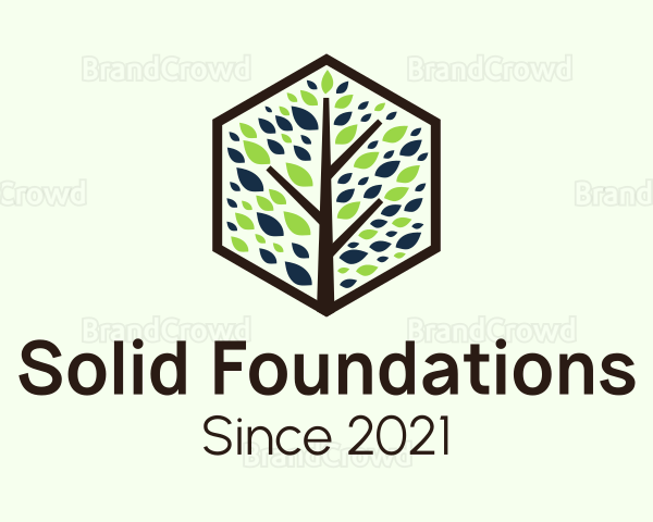 Green Tree Badge Logo