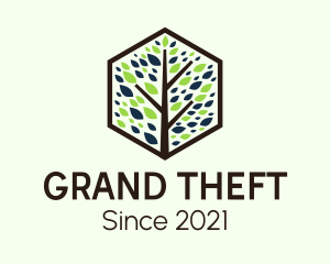 Nature Conservation - Green Tree Badge logo design