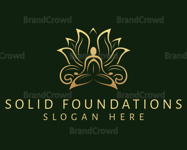 Golden Lotus Meditation Logo
