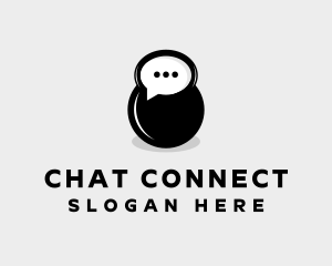 Chat - Speech Bubble Chat logo design